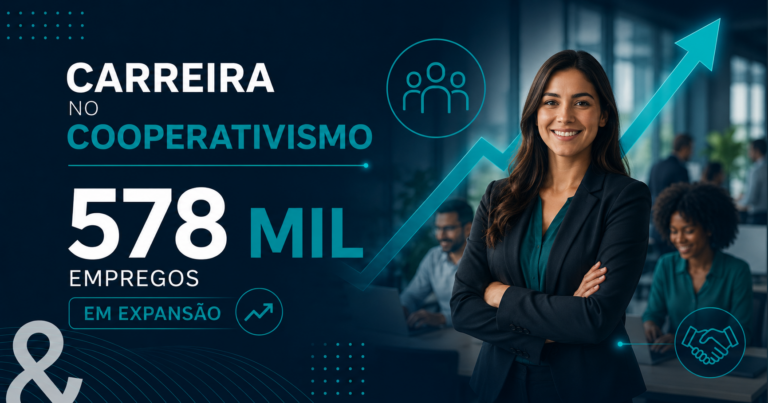 Carreira no cooperativismo — profissional em reunião de cooperativa de crédito