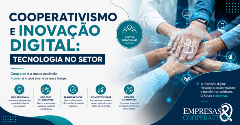 Cooperativismo e inovação digital caminham juntos: cooperativas que investem em tecnologia ampliam sua capacidade operacional, fortalecem a transparência e se tornam parceiras mais estratégicas para empresas de todos os portes.